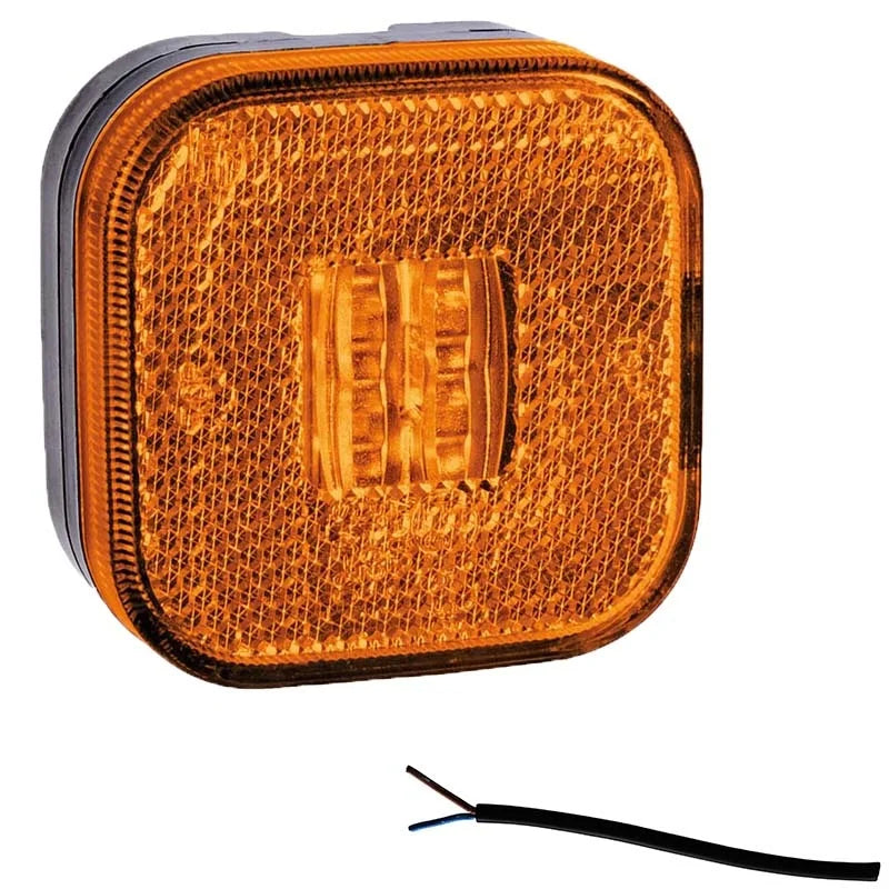 Feu de position LED ambre | 12-24v | câble de 50cm. | M10MV-900A