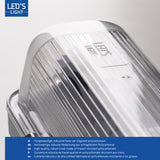 Réglette LED TL, 3060 lumens – 16,5 W – Blanc froid 4000 K – 150 cm – IP65 – IK08 – Marquage D – 4 pièces