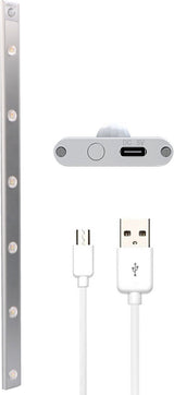 EasyFix Kastverlichting met Bewegingssensor - RGB functie - 6 lichtpunten - Draadloos en oplaadbaar (USB-C) - 68,5 cm