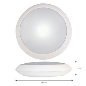 LED Plafondlamp 2050 lumen - 15W - 3 Lichtkleur Instelbaar - IP66 Waterdicht - 30cm