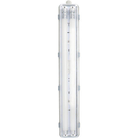 LED Vochtbestendig armatuur 60cm Dubbel - 2220 lumen - 12W - Koelwit 4000K - IP65 - IK08 - Inclusief 2 LED buizen