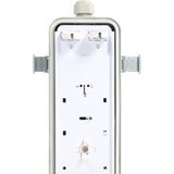 Luminaire LED étanche à l'humidité 60cm double - 2220 lumen - 12W - Blanc froid 4000K - IP65 - IK08 - 2 tubes LED inclus