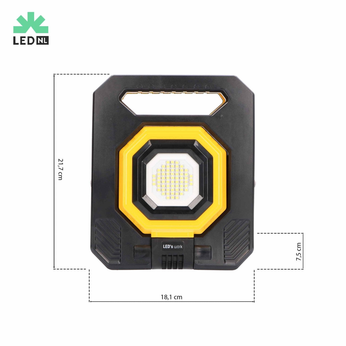 LED Accu werklamp 1500 lumen - Daglichtwit 6000K - Oplaadbaar - Dimbaar - IP54 - Magneet - IK07