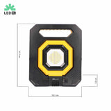 LED Accu werklamp 1500 lumen - Daglichtwit 6000K - Oplaadbaar - Dimbaar - IP54 - Magneet - IK07