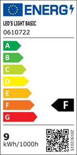 LED TL buis daglichtwit 6500K - 60cm 900 lumen - 9W - T8 fitting - met starter