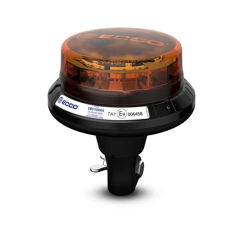 Feu clignotant LED R65 12-24v ambre / CISPR25 / IP69K / à emboîter | EB5103AA