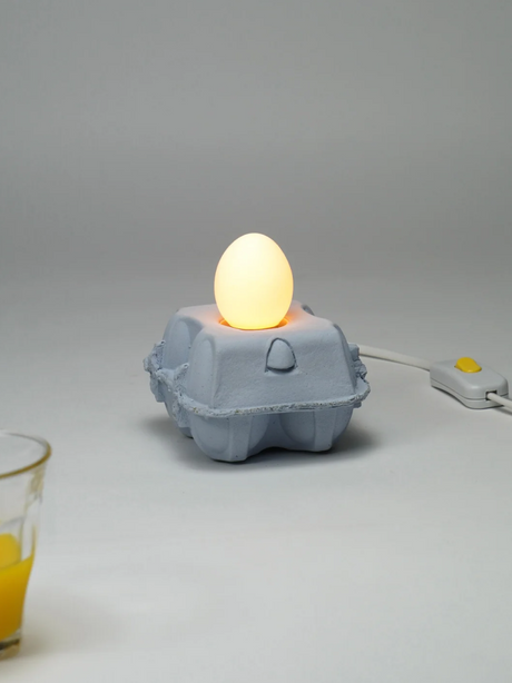 EggboxLAMP Sky LED lamp in eierdoosvorm met warmwit licht voor sfeervolle verlichting