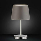 LED Tafellamp E14 - Grijs - 32cm - Voetschakelaar