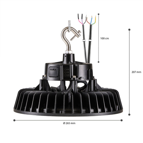 High Bay LED 200W - 30000 Lumen - 3000K/4000K/5000K - IP65 - Dimbaar met Schakelaar