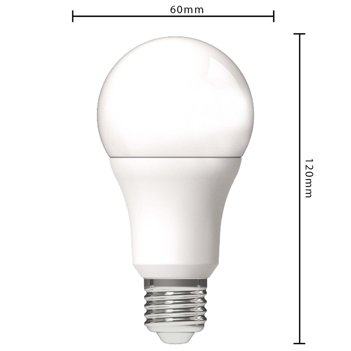 LED Peerlamp - E27 - Warmwit 3000K - 806 lumen - 4,9W - Opaal - A60 - 230V