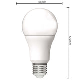 LED Peerlamp - E27 - Warmwit 3000K - 806 lumen - 4,9W - Opaal - A60 - 230V