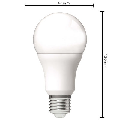 Ampoule LED poire - E27 - Blanc chaud 3000K - 806 lumens - 4,9W - Opale - A60 - 230V