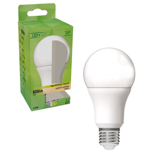 LED Peerlamp - E27 - Warmwit 3000K - 806 lumen - 4,9W - Opaal - A60 - 230V