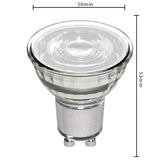 LED spot GU10 warmwit 3000K - 2.5W 360 lumen - helder glas