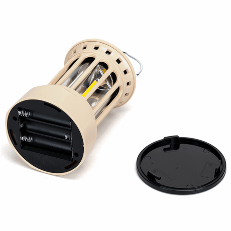 Noodlamp & campinglamp op batterijen, LED lantaarn met ophanghaak, warmwit 3000K