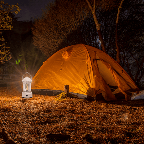Noodlamp & campinglamp op batterijen, LED lantaarn met ophanghaak, warmwit 3000K
