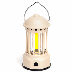 Crèmekleurige LED noodlamp en campinglamp met ophanghaak