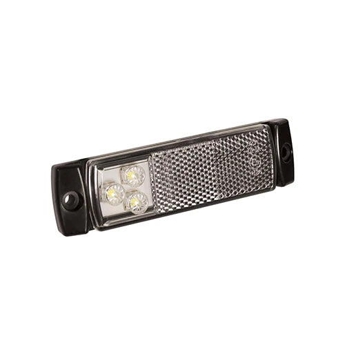 LED markeringslicht wit | 12-24v | 50cm. kabel | 129WM