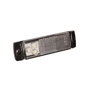 LED markeringslicht wit | 12-24v | 50cm. kabel | 129WM