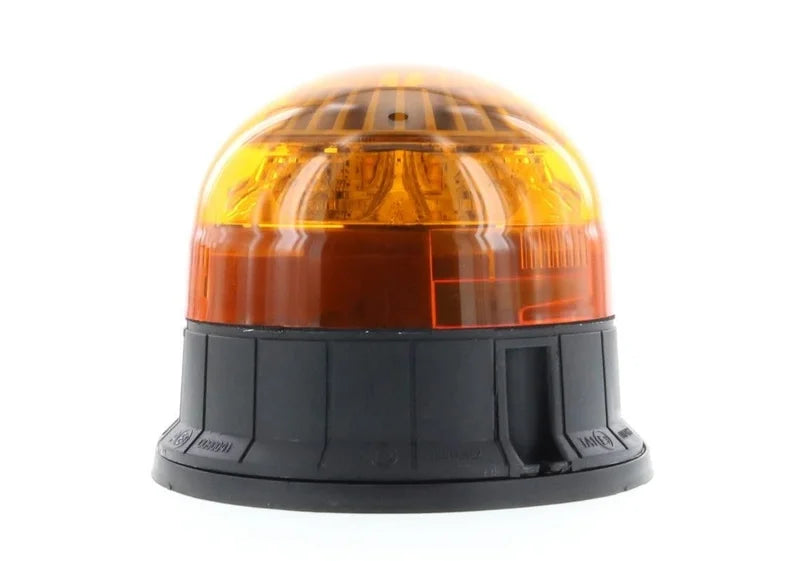 Gyrophare à LED R65 ambre 12/24v à fixation par 3 boulons, double clignotement | D14727
