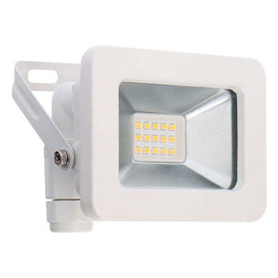 Projecteur LED blanc froid 4000K - 10W 1100 lumens - IP65 étanche - blanc