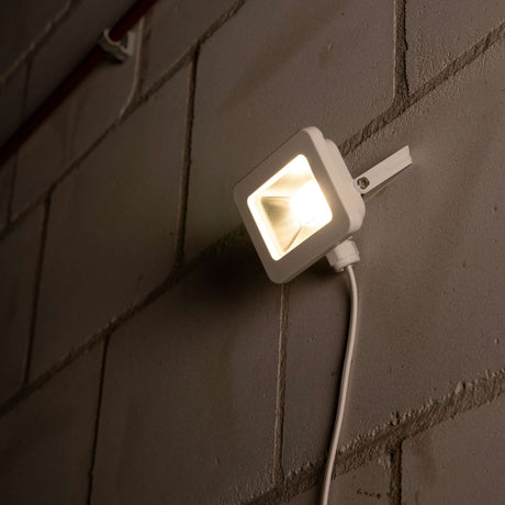 LED schijnwerper koelwit 4000K - 10W 1100 lumen - IP65 waterdicht - wit