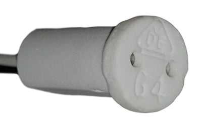 Douille | Douille pour lampe LED | Douille G4 en porcelaine | Cordon de 18 cm | blanc - LEDPLANET.NL