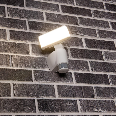 LED Schijnwerper met Bewegingssensor - 1400 lumen - Koelwit 4000K - Wit