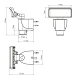 LED Schijnwerper met Bewegingssensor - 1400 lumen - Koelwit 4000K - Wit