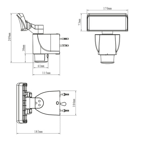 LED Schijnwerper met Bewegingssensor - 1400 lumen - Koelwit 4000K - Wit