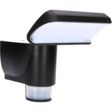 LED schijnwerper koelwit 4000K met bewegingstracking - 18W 1400 lumen - IP44 - zwart