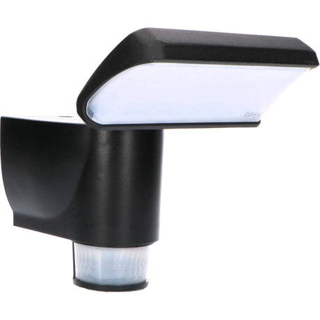 Projecteur LED blanc froid 4000K avec détection de mouvement - 18W 1400 lumens - IP44 - noir