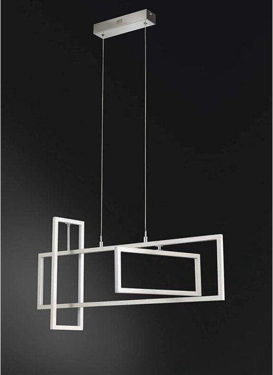 Frame LED Hanglamp - Draaibaar warm wit licht - In hoogte verstelbaar - Vierkant
