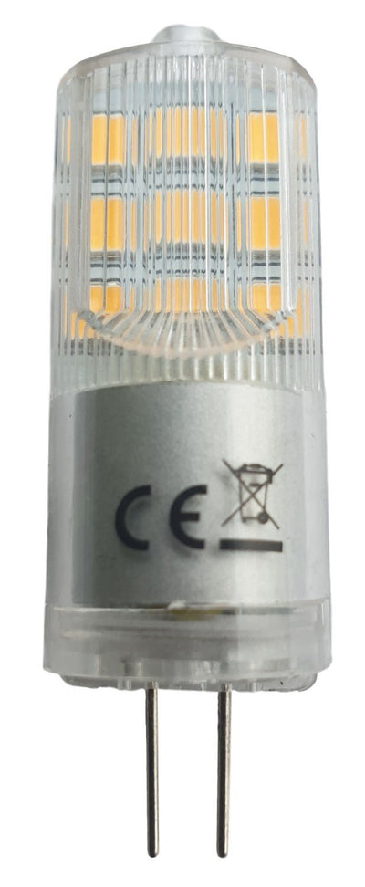 G4 spot, LED steeklampje, 3W=25W, warmwit 3000K, 12V DC