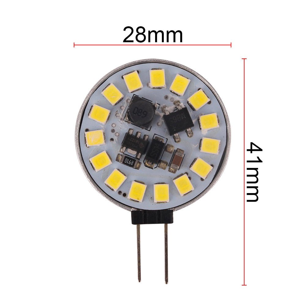 Spot G4 blanc chaud | ampoule à broches 3000K | LED 2,5 W = ampoule halogène 25 W | 10 - 30 V CC - LEDPLANET.NL