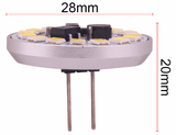 G4 spot warmwit | steeklampje 3000K | LED 2.5W=25W halogeenlamp | 10 - 30VDC - LEDPLANET.NL