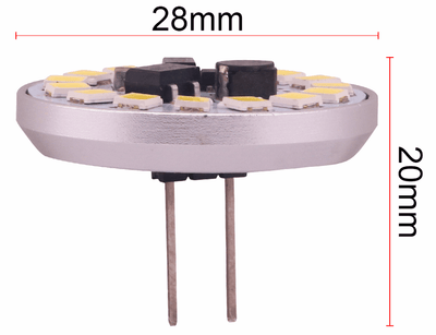 Spot G4 blanc chaud | ampoule à broches 3000K | LED 2,5 W = ampoule halogène 25 W | 10 - 30 V CC - LEDPLANET.NL