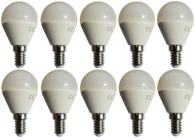 G45 ampoule globe 10 pièces | ampoule LED E14 6 W=50 W | blanc lumière du jour 6400 K - LEDPLANET.NL