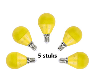 Lampe boule G45, 5 pièces | ampoule LED E14 4W=ampoule à incandescence 30W | lumière jaune