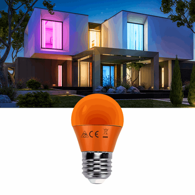 Ampoule globe G45 orange | ampoule LED E27 4 W = ampoule à incandescence 30 W | 230 V - LEDPLANET.NL