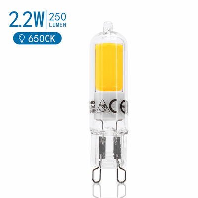 G9 steeklampje, LED 2.2W, 250 Lm = 25W halogeenlicht