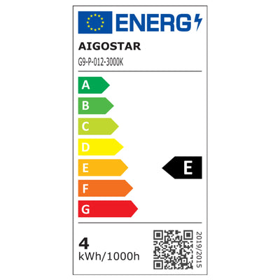 G9 steeklampje, LED 3.3W, 410 Lm = 36W halogeenlicht