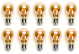 Gloeilamp E27 10 stuks | 6W=45W warmwit | 2200K - amber glas - LEDPLANET.NL