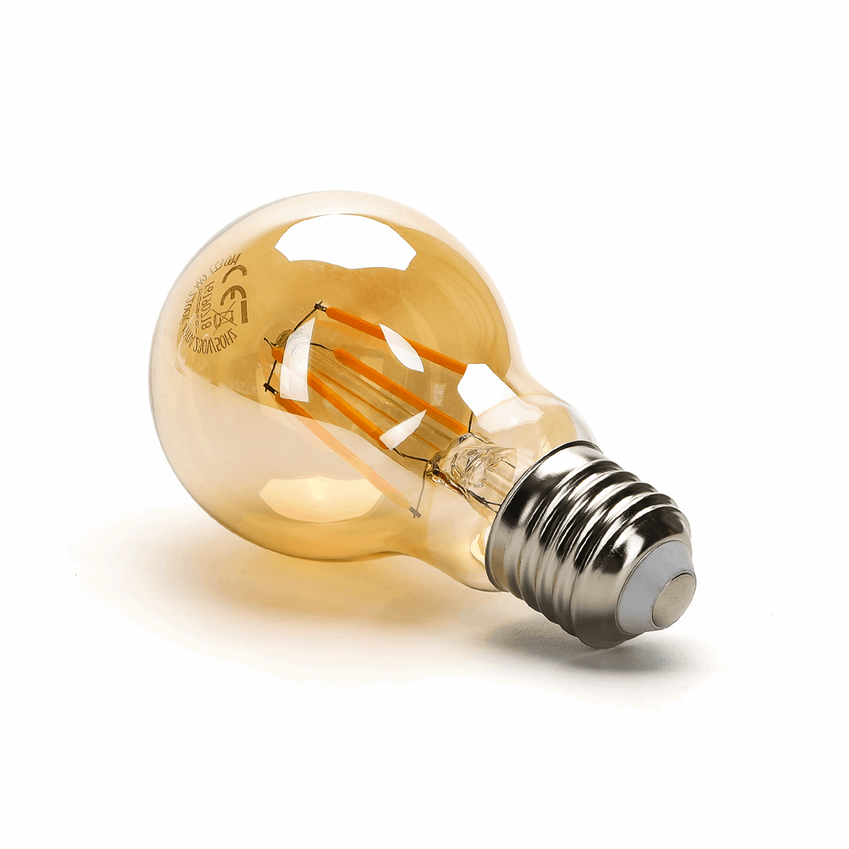 Ampoule E27 10 pièces | LED 8 W=63 W blanc chaud | 850 lumens - 2200 K - verre ambré - LEDPLANET.NL