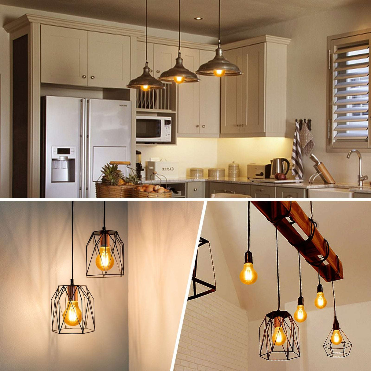 Ampoule E27 10 pièces | LED 8 W=63 W blanc chaud | 850 lumens - 2200 K - verre ambré - LEDPLANET.NL