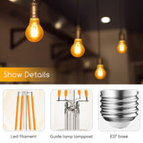 Ampoule E27 10 pièces | LED 8 W=63 W blanc chaud | 850 lumens - 2200 K - verre ambré - LEDPLANET.NL