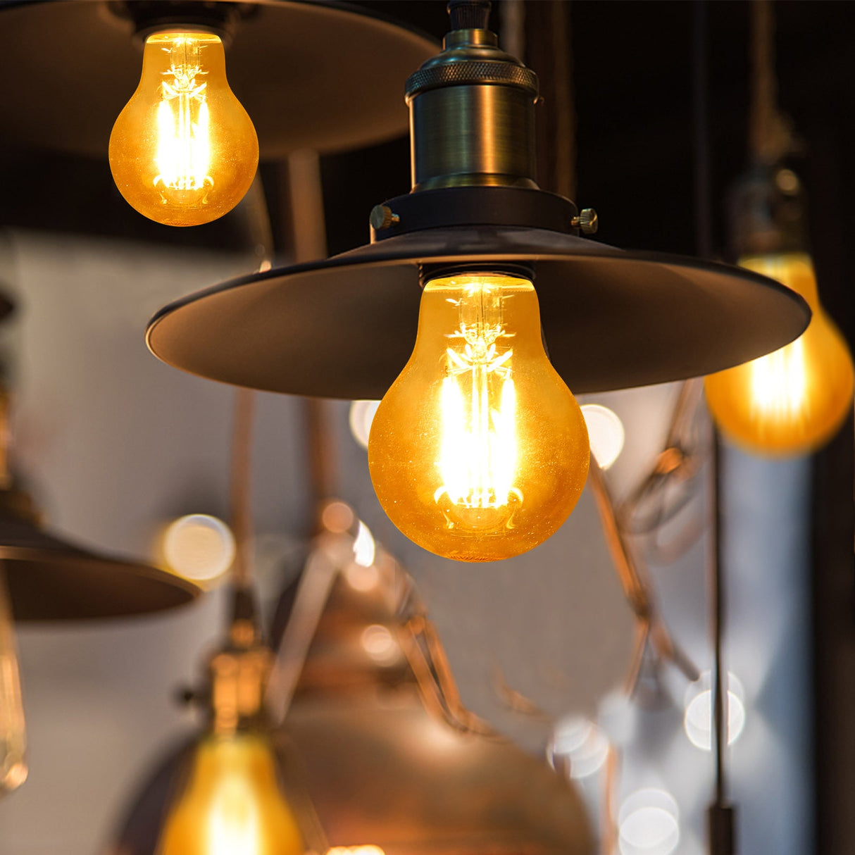 Ampoule E27 10 pièces | LED 8 W=63 W blanc chaud | 850 lumens - 2200 K - verre ambré - LEDPLANET.NL