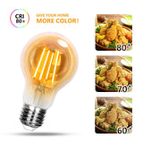 Ampoule E27 10 pièces | LED 8 W=63 W blanc chaud | 850 lumens - 2200 K - verre ambré - LEDPLANET.NL