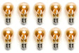 Ampoule E27 10 pièces | LED 8 W=63 W blanc chaud | 850 lumens - 2200 K - verre ambré - LEDPLANET.NL