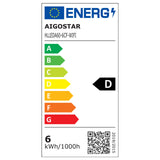 Gloeilamp E27 6W WiFi + Bluetooth CCT 2700K - 6500K | Smartlamp A60 - warmwit - daglichtwit LED ~ 850 Lumen - helder glas - 230 Volt - LEDPLANET.NL